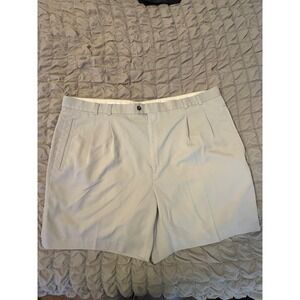 Cutter & Buck Mens Pleated Golf Shorts Light Grey Size 50B Big and Tall Casual